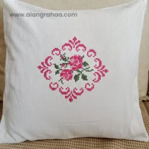 Embroidery Crochet Cushion Cover