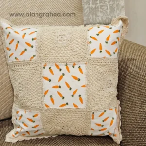 Embroidery Crochet Cushion Cover