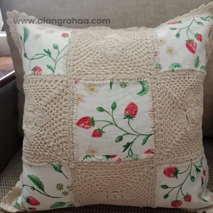 Embroidery Crochet Cushion Cover