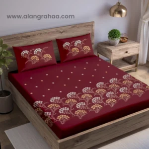 King Premium Machine Embroidery Bedsheet