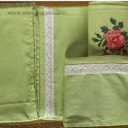 Machine Embroidery King size Bedsheet