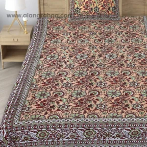 Handloom Block Print Cotton Bedsheet