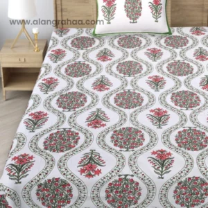 Handloom Block Print Cotton Bedsheet