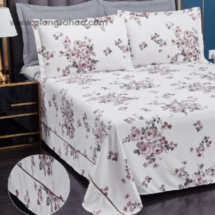 King premium Bedsheet 4 Pillow Series