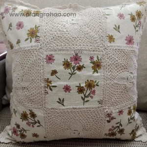 Embroidery Crochet Cushion Cover