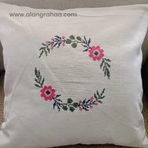 Embroidery Crochet Cushion Cover