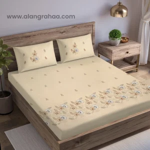 King Premium Machine Embroidery Bedsheet